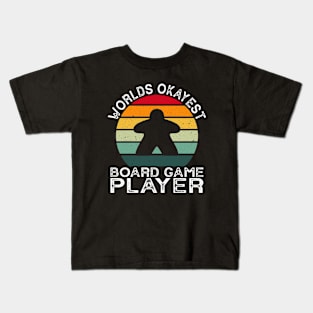 Board Game Player Lover Funny Meeple Lover Kids T-Shirt